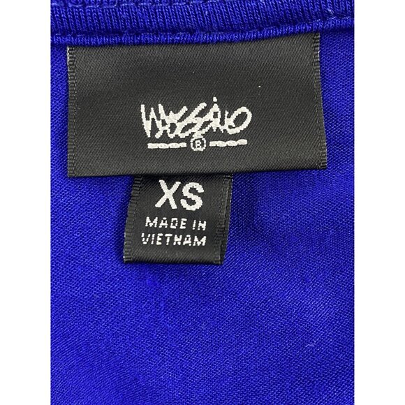 Massimo XS Vibrant Blue Open Front Cardigan With Long Sleeves & Asymmetric Hem - Picture 8 of 10